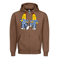 Chestnut bananas double Zipper Hoodie - PixelFlow