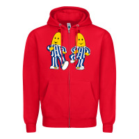 Red bananas double Zipper Hoodie - PixelFlow