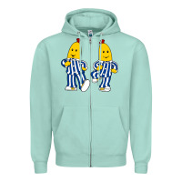 Seafoam bananas double Zipper Hoodie - PixelFlow
