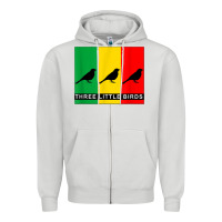 Dove Grey THREE LITTLE BIRDS Zipper Hoodie - PixelFlow