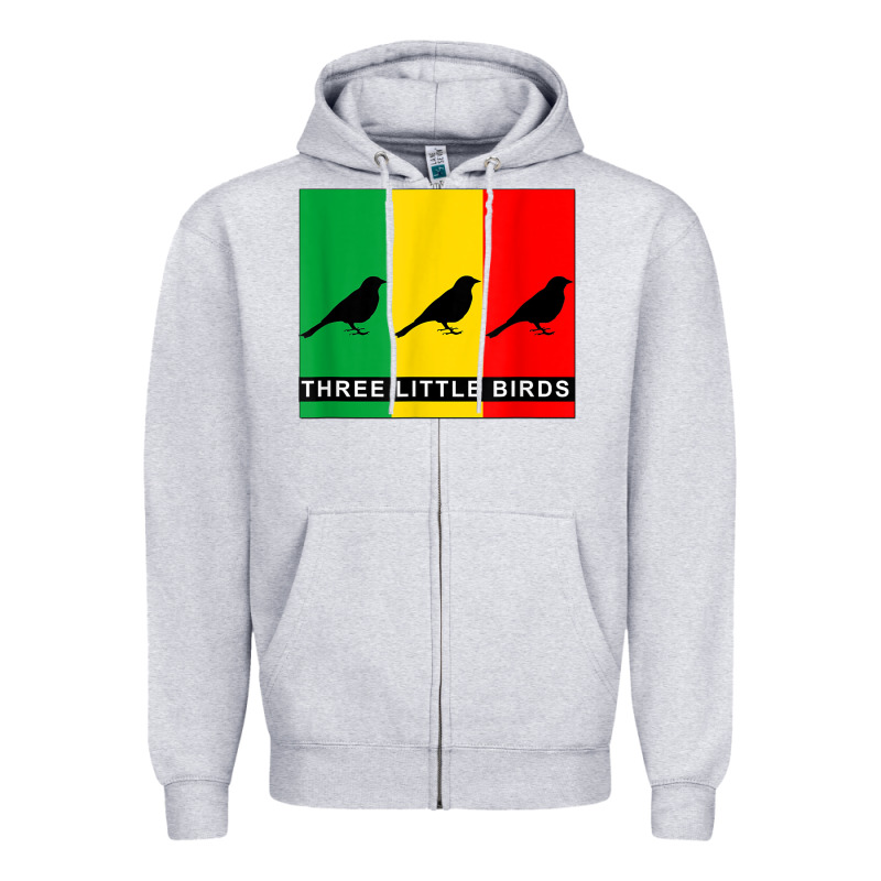 Three Little Birds Zipper Hoodie by PixelFlow | Teevron