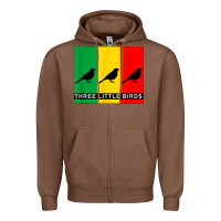 Chestnut THREE LITTLE BIRDS Zipper Hoodie - PixelFlow