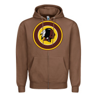 Chestnut the indian red skins clasic Zipper Hoodie - PixelFlow
