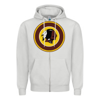 Dove Grey the indian red skins clasic Zipper Hoodie - PixelFlow