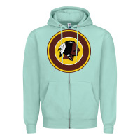 Seafoam the indian red skins clasic Zipper Hoodie - PixelFlow