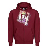 Burgundy Kim Mitchell, the Kim Mitchell, Kim Mitchell art, Kim Mitchell vintage Zipper Hoodie - PixelFlow