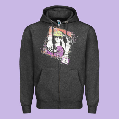 Kim Mitchell, The Kim Mitchell, Kim Mitchell Art, Kim Mitchell Vintage Zipper Hoodie Designed By Pixelflow