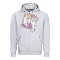 Heather Grey Kim Mitchell, the Kim Mitchell, Kim Mitchell art, Kim Mitchell vintage Zipper Hoodie - PixelFlow