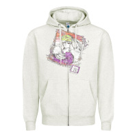 Oatmeal Heather Kim Mitchell, the Kim Mitchell, Kim Mitchell art, Kim Mitchell vintage Zipper Hoodie - PixelFlow
