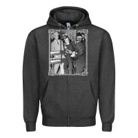 Charcoal Heather Lee Harvey Oswald and the Jack Ru Zipper Hoodie - PixelFlow