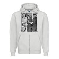 Dove Grey Lee Harvey Oswald and the Jack Ru Zipper Hoodie - PixelFlow