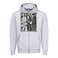 Heather Grey Lee Harvey Oswald and the Jack Ru Zipper Hoodie - PixelFlow
