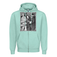 Seafoam Lee Harvey Oswald and the Jack Ru Zipper Hoodie - PixelFlow