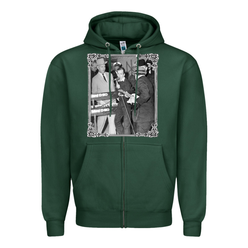Lee Harvey Oswald And The Jack Ru Zipper Hoodie by PixelFlow | Teevron