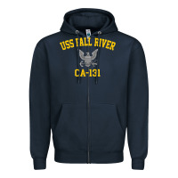 Navy uss fall river ca 131 Zipper Hoodie - PixelFlow