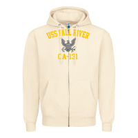 Sandshell uss fall river ca 131 Zipper Hoodie - PixelFlow