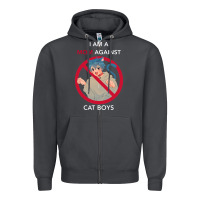 Smoke i am a mom against cat boys Zipper Hoodie - PixelFlow