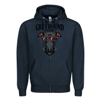 Navy greyhound t  shirt greyhound t  shirt (3) Zipper Hoodie - PixelFlow