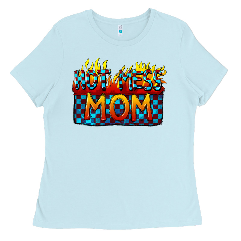 Hot Mess Mom Mother's Day Ladies Tee by FaDigitalArtStudio | Teevron
