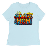 Baby Blue Hot mess mom Mother's Day Ladies Tee - FaDigitalArtStudio