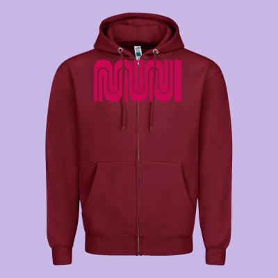 Sf Muni Bart    Muni Zipper Hoodie Designed By Pixelflow