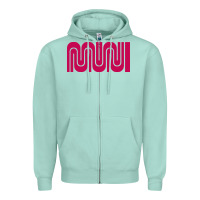 Seafoam sf muni bart    muni Zipper Hoodie - PixelFlow