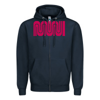 Navy sf muni bart    muni Zipper Hoodie - PixelFlow