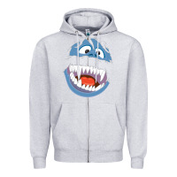 Heather Grey abominable bumble rudolph special Zipper Hoodie - PixelFlow