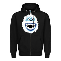 Black bumble face Zipper Hoodie - PixelFlow