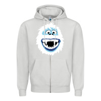 Dove Grey bumble face Zipper Hoodie - PixelFlow