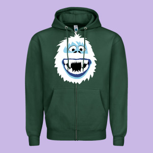 Bumble Face Zipper Hoodie Designed By Pixelflow