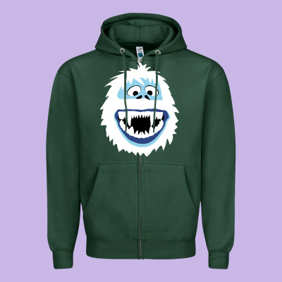 Bumble Face Zipper Hoodie Designed By Pixelflow