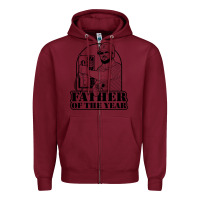Burgundy Gary Plauche Zipper Hoodie - PixelFlow
