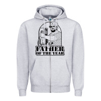 Heather Grey Gary Plauche Zipper Hoodie - PixelFlow