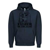 Navy Gary Plauche Zipper Hoodie - PixelFlow