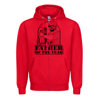 Red Gary Plauche Zipper Hoodie - PixelFlow