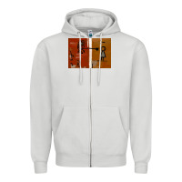 Dove Grey It’s Always Sunny Painting Zipper Hoodie - PixelFlow