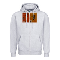 Heather Grey It’s Always Sunny Painting Zipper Hoodie - PixelFlow