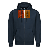 Navy It’s Always Sunny Painting Zipper Hoodie - PixelFlow