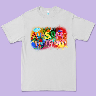 Au-some Mom Autism Premium Tee Designed By Fadigitalartstudio