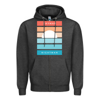 Charcoal Heather DAYMAN NIGHTMAN - It's Always Sunny Zipper Hoodie - PixelFlow