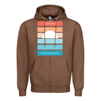 Chestnut DAYMAN NIGHTMAN - It's Always Sunny Zipper Hoodie - PixelFlow