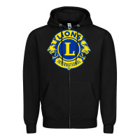 Black lions clubs international classic Zipper Hoodie - PixelFlow