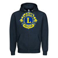 Navy lions clubs international classic Zipper Hoodie - PixelFlow