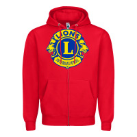Red lions clubs international classic Zipper Hoodie - PixelFlow