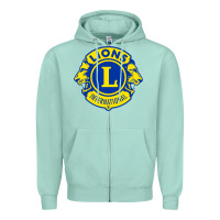Seafoam lions clubs international classic Zipper Hoodie - PixelFlow