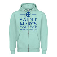 Seafoam saint mary's college belles Zipper Hoodie - PixelFlow