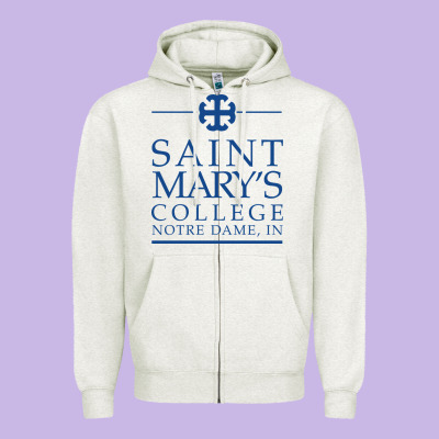 Saint Mary's College Belles Zipper Hoodie Designed By Pixelflow