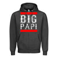 Charcoal Heather big papi Zipper Hoodie - PixelFlow