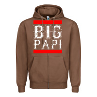 Chestnut big papi Zipper Hoodie - PixelFlow